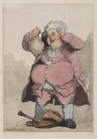 KG 16445
<br/>
An epicure
<br/>
<em>Rowlandson, Thomas (1756-1827)</em>